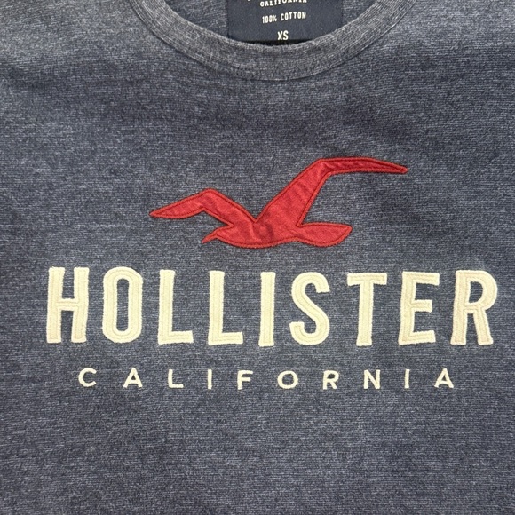 Hollister Blue Tee with Red Logo - Picture 4 of 4